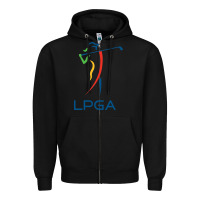 Black lpga Zipper Hoodie - lanVoArt