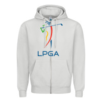 Dove Grey lpga Zipper Hoodie - lanVoArt