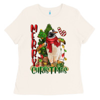 Bone merry christmas penguin Ladies Tee - LillyAllenDesigns