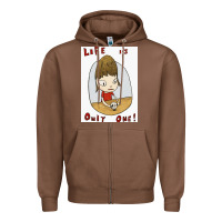 Chestnut life is only one Zipper Hoodie - lanVoArt