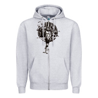 Heather Grey scout trooper Zipper Hoodie - lanVoArt