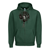 Sports Green scout trooper Zipper Hoodie - lanVoArt