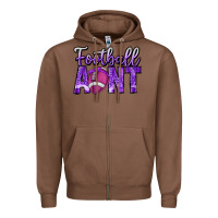 Chestnut football aunt Zipper Hoodie - CowhideDigitalArt