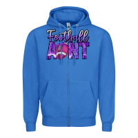 True Royal football aunt Zipper Hoodie - CowhideDigitalArt