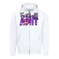 White football aunt Zipper Hoodie - CowhideDigitalArt