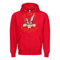 Red coyote super genius  1 Zipper Hoodie - lanVoArt