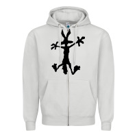 Dove Grey coyote's hole 2 Zipper Hoodie - lanVoArt