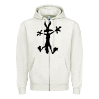 Oatmeal Heather coyote's hole 2 Zipper Hoodie - lanVoArt