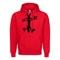 Red coyote's hole 2 Zipper Hoodie - lanVoArt