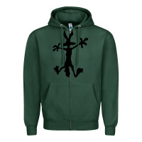 Sports Green coyote's hole 2 Zipper Hoodie - lanVoArt