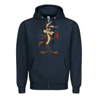 Navy danger coyote's hole Zipper Hoodie - lanVoArt