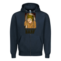 Navy spaceballs   barf Zipper Hoodie - lanVoArt