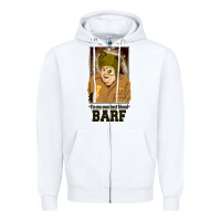 White spaceballs   barf Zipper Hoodie - lanVoArt