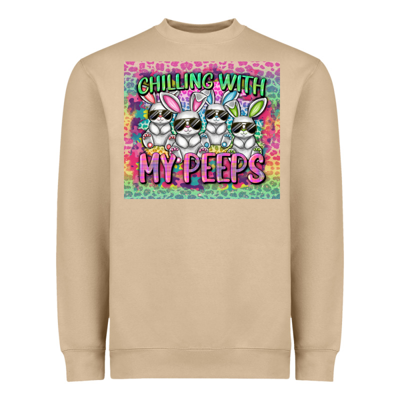 Chilling With My Peeps Heavyweight Sweatshirt by FaDigitalArtStudio | Teevron