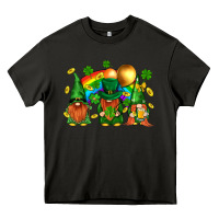 Asphalt st. patricks  gnomies with rainbow Heavy Core Tee - BundleAndBundleShop