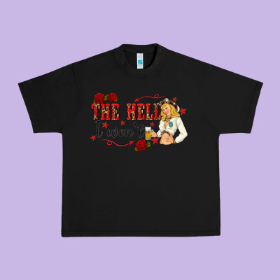 The Hell I Wont With Sassy Pinup Cowgirl Urban Heavy Tee Designed By Texasbilliewilder