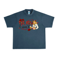 Midnight Navy the hell i wont with sassy pinup cowgirl Urban Heavy Tee - texasbilliewilder