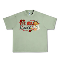 Oil Green the hell i wont with sassy pinup cowgirl Urban Heavy Tee - texasbilliewilder