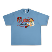 Pebble Blue the hell i wont with sassy pinup cowgirl Urban Heavy Tee - texasbilliewilder