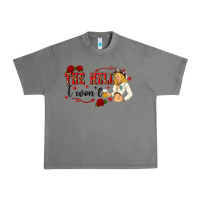 Tornado the hell i wont with sassy pinup cowgirl Urban Heavy Tee - texasbilliewilder