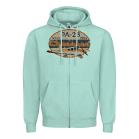 Seafoam piper cherokee pa 28 retro vintage design Zipper Hoodie - lanVoArt