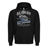 Black property of danbury trashers Zipper Hoodie - lanVoArt
