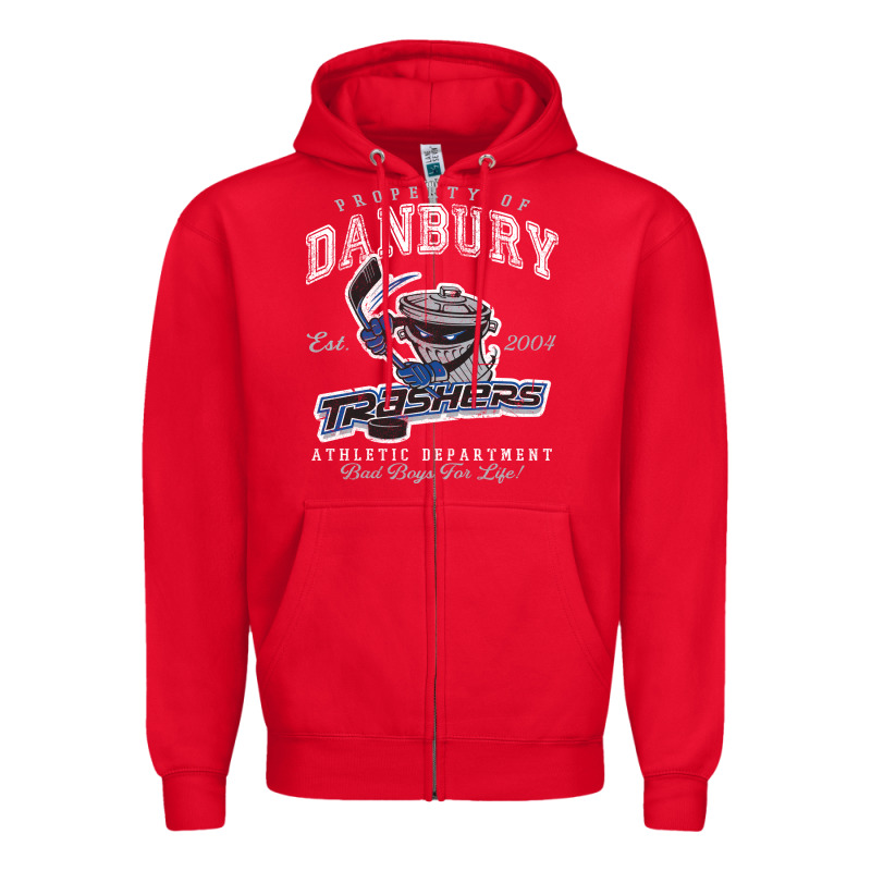 Property Of Danbury Trashers Zipper Hoodie by lanVoArt | Teevron