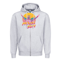 Heather Grey praise the sun Zipper Hoodie - lanVoArt