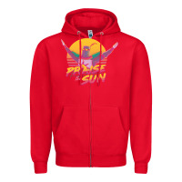 Red praise the sun Zipper Hoodie - lanVoArt
