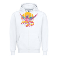 White praise the sun Zipper Hoodie - lanVoArt