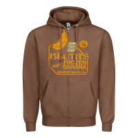 Chestnut retro distressed bluth's banana stand Zipper Hoodie - lanVoArt