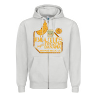 Dove Grey retro distressed bluth's banana stand Zipper Hoodie - lanVoArt