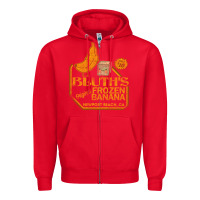 Red retro distressed bluth's banana stand Zipper Hoodie - lanVoArt