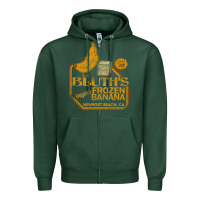 Sports Green retro distressed bluth's banana stand Zipper Hoodie - lanVoArt