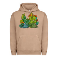 Pigment Burro watercolor cactus Urban Hoodie - BarkalooDesign