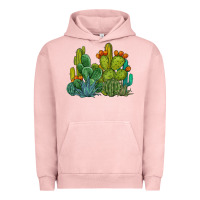 Pigment Salmon watercolor cactus Urban Hoodie - BarkalooDesign