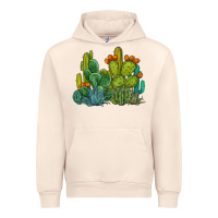 Sandshell watercolor cactus Urban Hoodie - BarkalooDesign