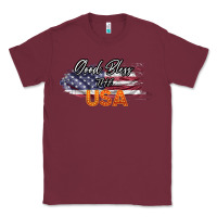 Burgundy God Bless The USA Classic Tee - Bettercallsaul