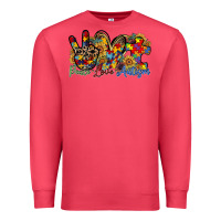 Cardinal peace love autism Premium Sweatshirt - RacoonDesign