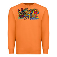Carrot peace love autism Premium Sweatshirt - RacoonDesign