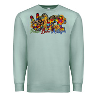 Seafoam peace love autism Premium Sweatshirt - RacoonDesign