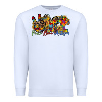 White peace love autism Premium Sweatshirt - RacoonDesign