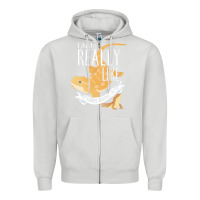 Dove Grey bearded dragons i just really like bearded dragons Zipper Hoodie - lanVoArt
