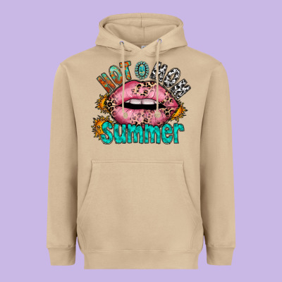 Hot Mom Summer Heavyweight Hoodie Designed By Racoondesign
