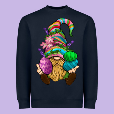Easter Holding Eggs Gnome Heavyweight Sweatshirt Designed By Bundleandbundleshop