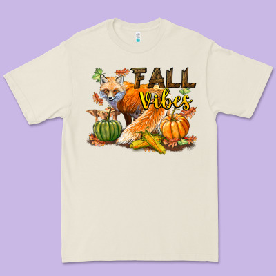 Fall Vibes Fox Premium Tee Designed By Lillyallendesigns