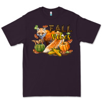Plum Fall Vibes Fox Premium Tee - LillyAllenDesigns