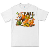 White Fall Vibes Fox Premium Tee - LillyAllenDesigns