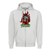 Dove Grey spawn Zipper Hoodie - lanVoArt