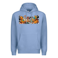 Colony Blue cozy vibes libbey glass Premium Hoodie - BundleAndBundleShop